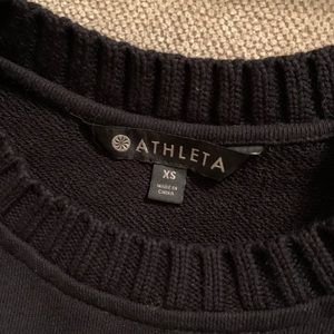 NEW Athleta Baybridge Sweatshirt in black size XS